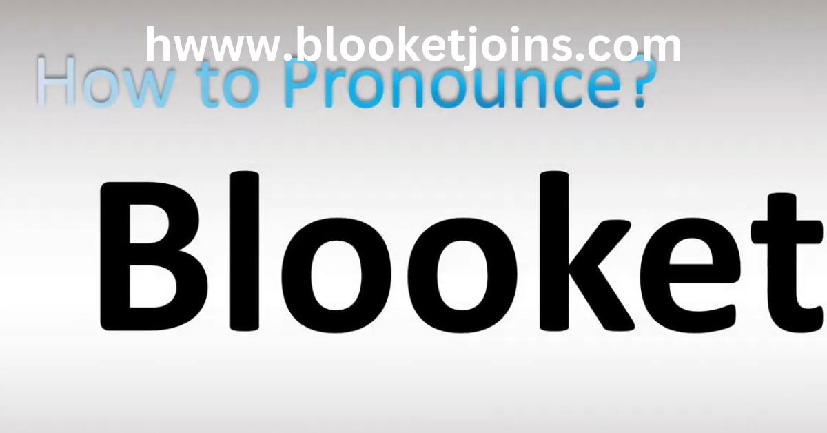 How to Pronounce "Blooket"